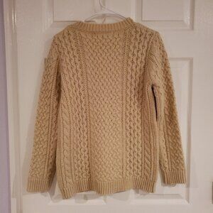 Forever 21 Women's Cable Knit Sweater Chunky Cream